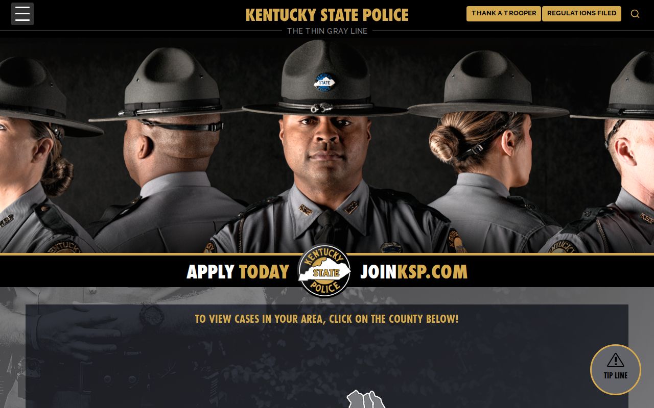 Kentucky State Police resource for Letcher County wanted records